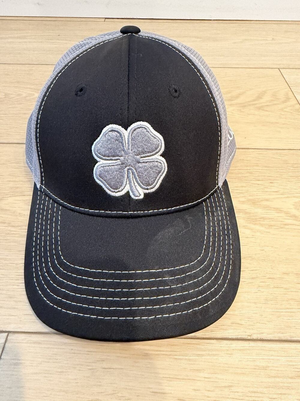 Black Clover Live Lucky Men's Black and Gray Baseball Cap Hat Size S/M